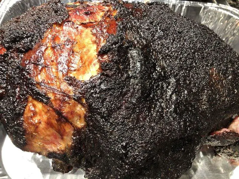 Pork butt smoked on MAK 2 Star pellet grill