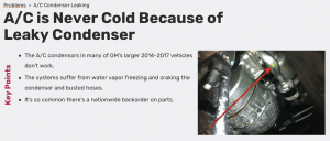 The GM AC Condenser Issue is a Real Problem