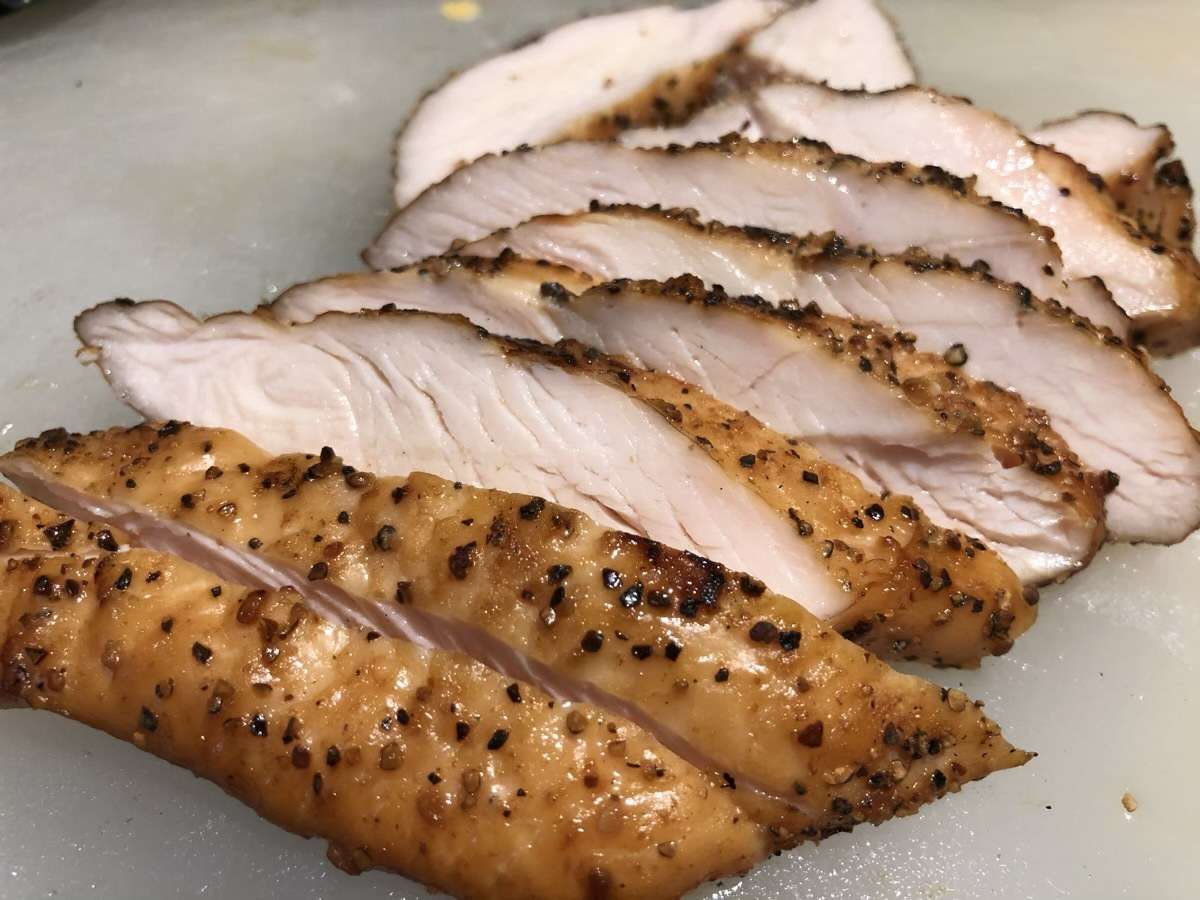 Moist, flavorful chicken breasts cooked on the MAK 2 Star pellet grill. 