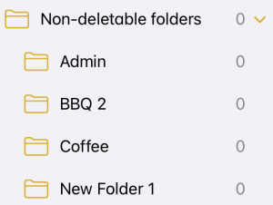 Folders Won’t Delete in Apple Notes