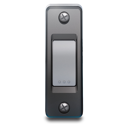 Chamberlain doorbell style wall button is simple. There are no additional buttons to learn or accidentally activate.