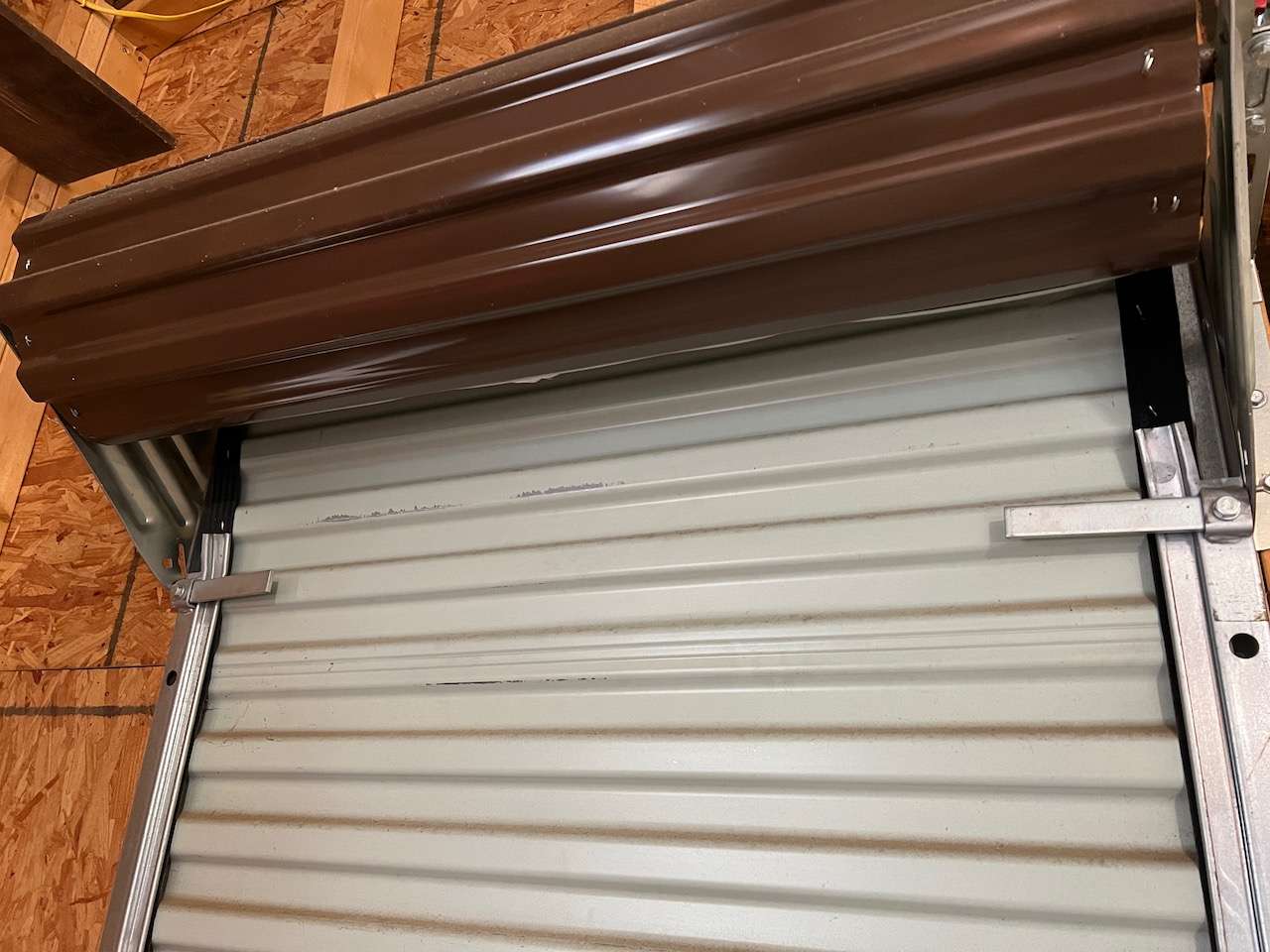 This roll-up door is not insulated, but the photo shows the type of garage door we are referring to.