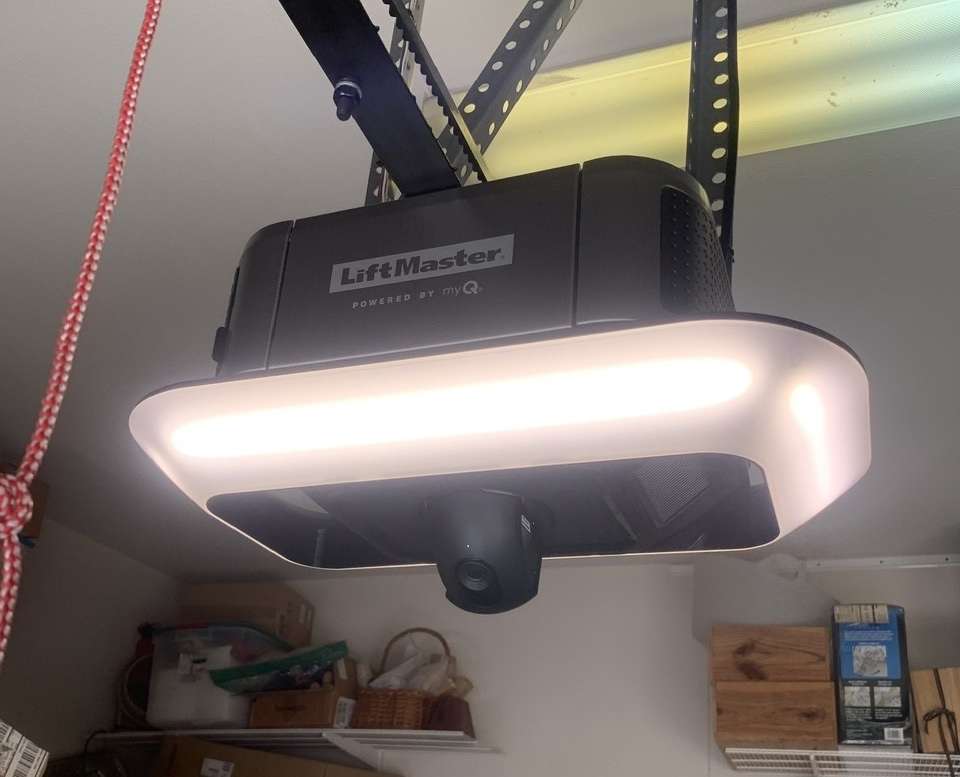 LiftMaster 87504 Garage Door Opener with LED Lights and Video Camera