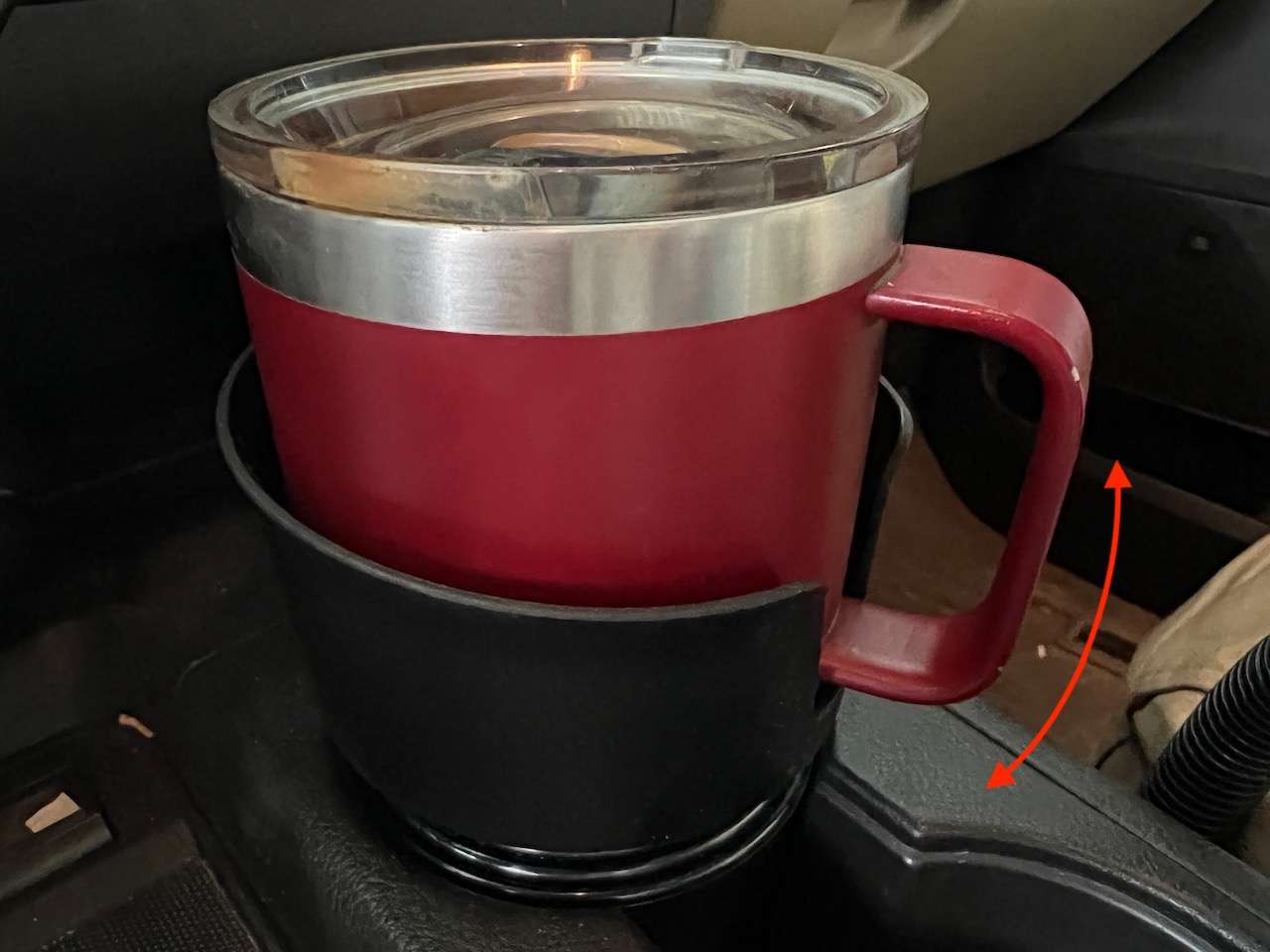 WeatherTech CupCoffee - Fits YETI 14oz Rambler Cup Holder, Coffee Mug Car  Cup Holder, Black