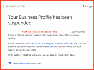 Google Business Profile Suspension From a Business Owner’s Perspective