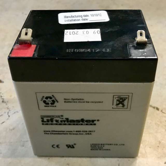 LiftMaster 480LM backup battery.