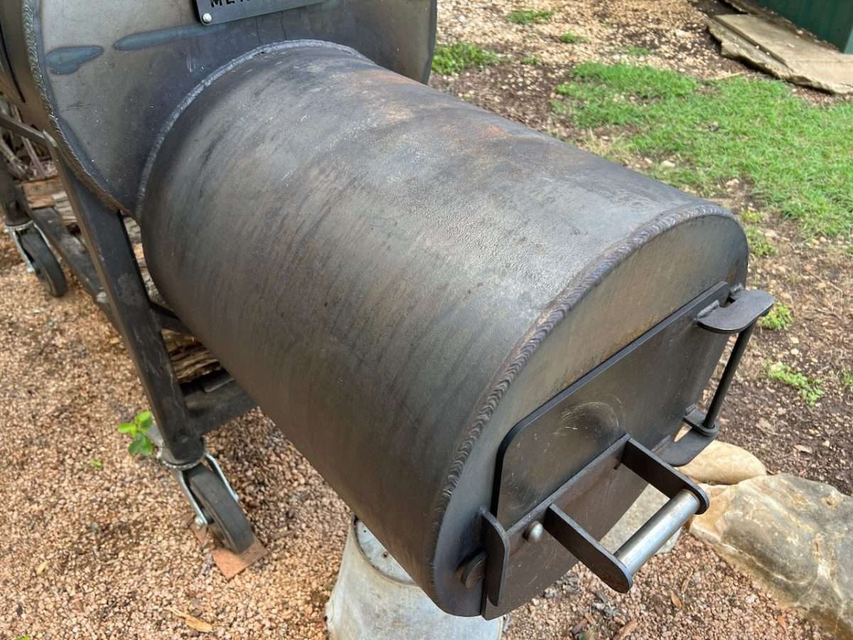 24” long firebox on Mill Scale 94 offset smoker.